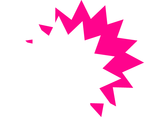 Pink and white star in front to enhance aesthetics